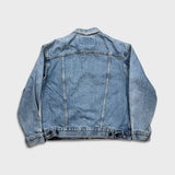 Signature by Levi's Type III Jean Jacket Mens Medium Blue Denim Western Trucker