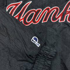 Vintage Pro Player New York Yankees Jacket Mens Large Black Reversible 90s MLB Baseball