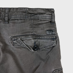 G-Star Raw Pants Mens 32x32 Gray Rovic Zip Straight Faded Wash Cargo Utility Trouser