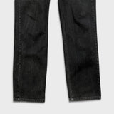 Vintage 90s Levi's 516 Jeans Mens 33x32 Black Slim Fit Straight Leg Faded Denim Pants