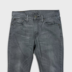 Levi's 511 Jeans Mens 32x30 Gray Slim Fit Stone Wash Stretch Mid Rise Denim Pants
