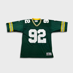 Vintage 90s Starter Green Bay Packers Reggie White #92 Jersey Mens Large Green NFL