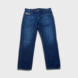 Diesel 2020 D-Viker Jeans Mens 38x30 Blue Regular Straight Fit Dark Wash Denim Pants