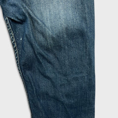 Levi's 505 Jeans Mens 30x28 Blue Regular Fit Straight Leg Dark Wash Denim Pants