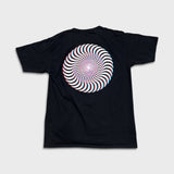 Spitfire Wheels T Shirt Mens Large Black Flame Graphic Skater Short Sleeve Tee