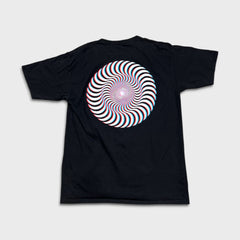 Spitfire Wheels T Shirt Mens Large Black Flame Graphic Skater Short Sleeve Tee