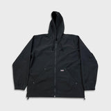 Dickies Genuine Jacket Mens Large Black Lined Workwear Hooded Windbreaker