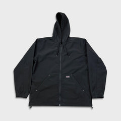 Dickies Genuine Jacket Mens Large Black Lined Workwear Hooded Windbreaker