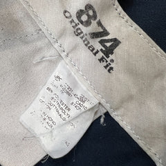 Dickies 874 Pants Mens 32x30 Blue Original Fit Workwear Casual Chino Trousers