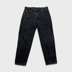 Vintage Levi's 550 Jeans Mens 34x30 Black USA Relaxed Fit Tapered Leg 90s Denim Pants