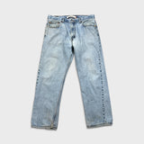 Vintage Y2K Levi's 505 Jeans Mens 36x30 Blue Regular Fit Straight Leg Light Wash Denim Pants