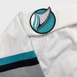 Vintage 90s CCM San Jose Sharks Jersey Mens Large White Distressed NHL Hockey