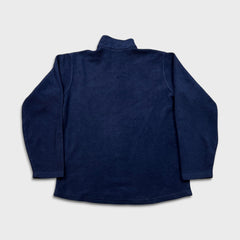 Vintage Y2K Adidas Fleece Mens XL Blue 1/4 Zip Essentials Spell Out Jacket