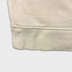 Lululemon Perfectly Oversized Crew Womens Large Beige Relaxed Pullover Sweatshirt