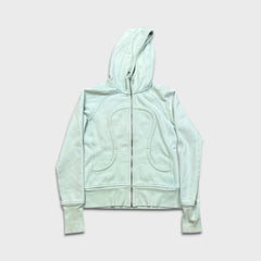 Lululemon Scuba Hoodie Womens Size 8 Green Full Zip Sports Hooded Sweater