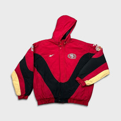Vintage 1996 Pro Line Reebok San Francisco 49ers Jacket Mens XL Red  NFL Football Full Zip Sports