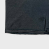 Vintage Y2K Blank T Shirt Mens Large Black Sun Faded Distressed Short Sleeve Tee