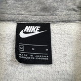 Nike Sportswear Hoodie Mens Medium Gray Swoosh Full Zip Hooded Sweater