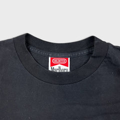 Vintage 90s Marlboro Lizard T Shirt Mens XL Black Unlimited USA Pocket Tee
