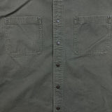 Vintage 90s L.L Bean Denim Shirt Mens XL Green Plaid Lining Workwear Button Up