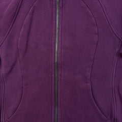 Lululemon Scuba Hoodie Womens Size 8 Purple Full Zip Sports Hooded Sweatshirt