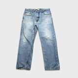 Vintage Y2K Levi's 505 Jeans Mens 36x30 Blue Regular Fit Straight Leg Light Wash Faded Pants