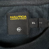 Vintage 2002 Nautica Competition T Shirt Mens XL Black Graphic Logo Tee