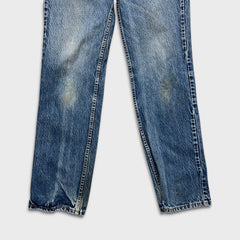 Vintage 90s Levi's 619 Jeans Mens 32x34 Orange Tab Medium Wash Slim Straight