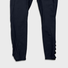 Lululemon Pants Womens Large Black Crisscross Lattice Yoga Pilates Leggings