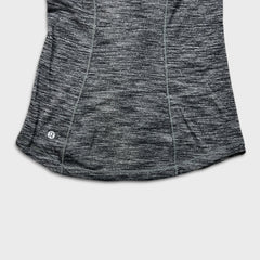 Lululemon 5 Mile Long Sleeve Womens Small Gray Athletic Yoga Thumbhole Shirt