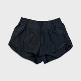 Lululemon Hotty Hot High Rise Short 2.5" Womens Size 8 Black Athletic Run Yoga