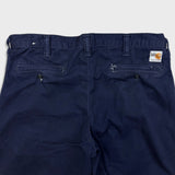 Carhartt Pants Mens 36x28 Blue Flame Resistant FR Relaxed Straight Workwear Twill