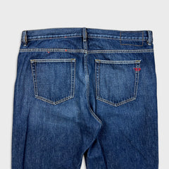 Diesel 2020 D-Viker Jeans Mens 38x30 Blue Regular Straight Fit Dark Wash Denim Pants