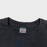 Vintage Y2K NASCAR Racing T Shirt Mens Large Black Sportswear Graphic Faded Tee