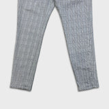 Projek Raw Plaid Bungee Pants Mens 38x30 Gray Drawstring Taper Leg Casual Trouser
