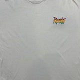 Vintage 90s Roots Canada T Shirt Mens Medium White Rasta Single Stitched Tee