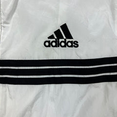 Vintage 90s Adidas by Descente Vest Jacket Mens Large White Stripe Full Zip