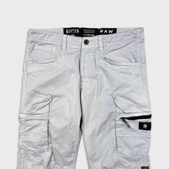 G-Star Raw Pants Mens 34x30 Gray Droner Relaxed Tapered Cargo Utility Trouser