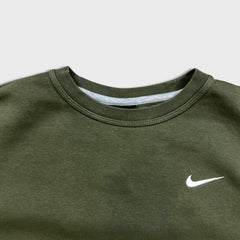 Nike Sportswear Sweatshirt Mens Medium Green Swoosh Pullover Crewneck