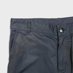 Adidas Blue Version Cargo Pants Mens Small Black 3 Stripe Trefoil Taper Leg