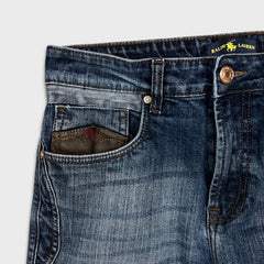Polo Ralph Lauren Jeans Mens 32x28 Blue Medium Wash Western Cowboy Embroidered Pants