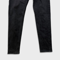 Levi's 512 Jeans Mens 33x32 Black Slim Taper Leg Dark Wash Mid Rise Stretch Denim Pants
