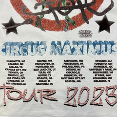 Travis Scott Utopia Circus Maximus 2023 Tour III Tee Mens Medium White T Shirt