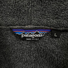 Vintage 90s Patagonia Fleece Mens Large Gray USA Full Zip Synchilla Jacket