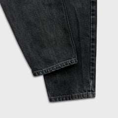 Vintage Levi's 550 Jeans Womens 27x30 Black Relaxed Fit Tapered Leg 90s Denim Pants