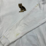October's Very Own Hoodie Mens Medium Blue OVO Classic Owl Hooded Sweater