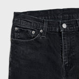 Levi's 511 Jeans Mens 30x30 Black Slim Fit Mid Rise Dark Wash Stretch Denim Pants