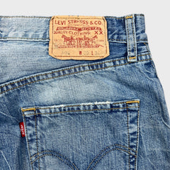 Vintage Y2K Levi's 501 Jeans Mens 30x31 Blue Original Straight Light Wash Denim Pants