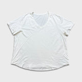 Lululemon Love Tee V Shirt Womens XL White Athletic Short Sleeve Tee