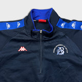 Vintage Y2K Kappa Sweatshirt Mens Medium Blue Japan University 1/4 Zip Tracksuit Top